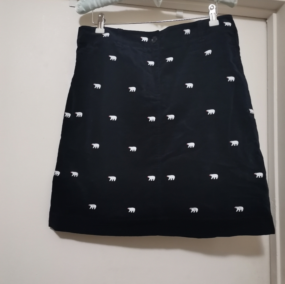 Talbots Polar Bear Velvet Skirt size 8 Nwot - Picture 3 of 6